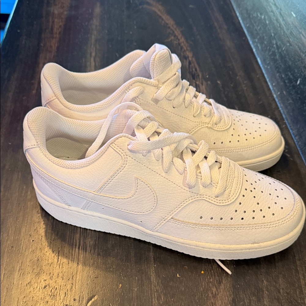 Nike All-White Air Force Low-Top Sneakers size 8 women’s brand new